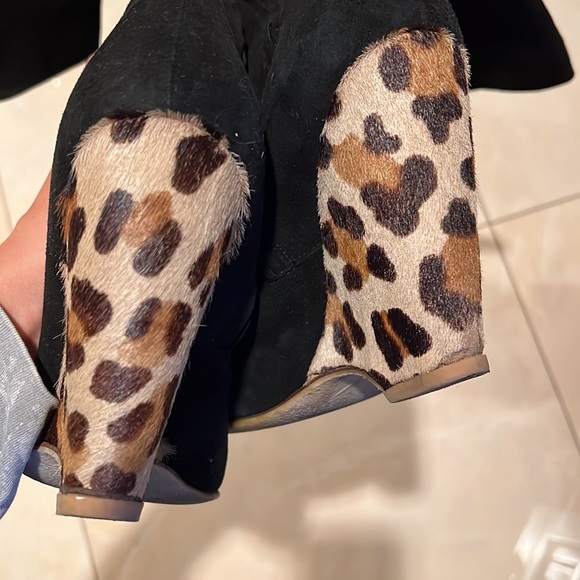 Giuseppe Zanotti Suede Wedge Boots Size 10 - Picture 6 of 12